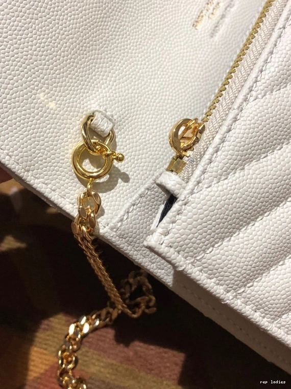 Repzbay REP MATELASSÉ YSL CASSANDRE WALLET CHAIN 0801